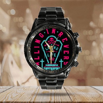 Discover falling in reverse Calendar Steel Band Watch