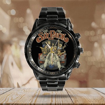 Discover Six Pack - Kenny Rogers - Calendar Steel Band Watch
