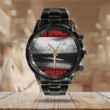 Discover Brúcé Spríngstéén Nebraska Album Cover Calendar Steel Band Watch