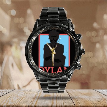 Discover Bob Dylan Outline ly Licensed Calendar Steel Band Watch