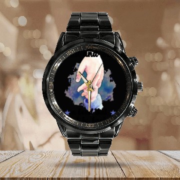 Discover Dad And Son, A Bond That Can't Be Broken Calendar Steel Band Watch