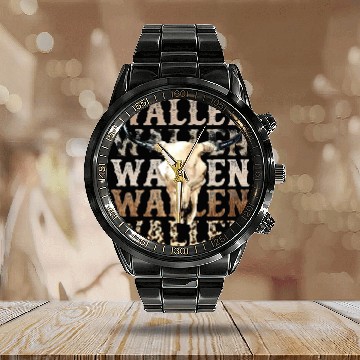 Discover Cowboy Wallen Calendar Steel Band Watch