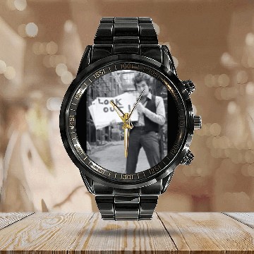 Discover Bob Dylan - LOOK OUT! Calendar Steel Band Watch