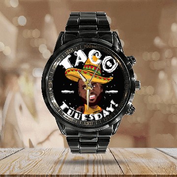 Discover Taco Tuesday Lebron James - Lebron James - Calendar Steel Band Watch