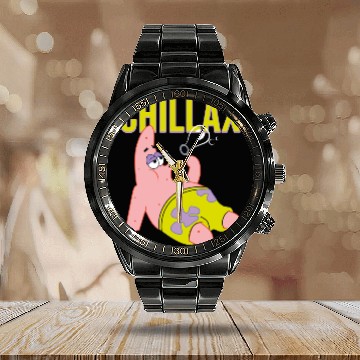 Discover SpongeBob SquarePants - Patrick Star - Chillax Calendar Steel Band Watch