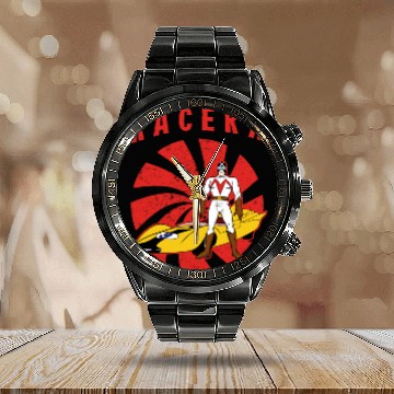 Discover Retro Racer X - Speed Racer - Calendar Steel Band Watch