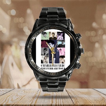 Discover Charles leclerc eras tour Calendar Steel Band Watch
