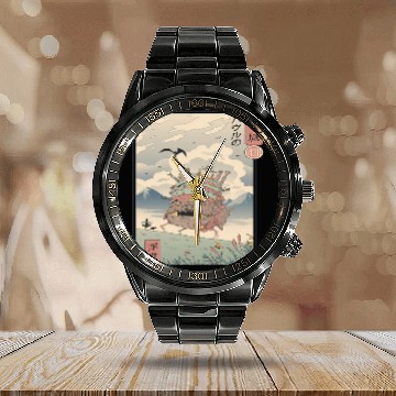 Discover Moving Castle Calendar Steel Band Watch