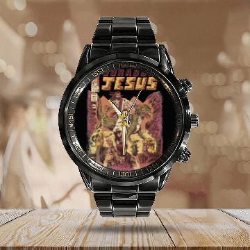 Discover JURASSIC JESUS Calendar Steel Band Watch