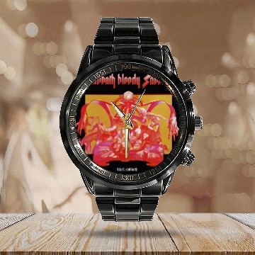 Discover Black Sabbath  Sabbath Bloody Sabbath Bright Calendar Steel Band Watch