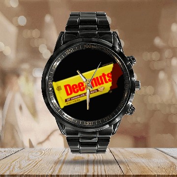 Discover Deez Nuts (candy bar) Calendar Steel Band Watch