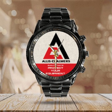 Discover Vintage Style Allis Chalmers Tractor - Allis Chalmers - Calendar Steel Band Watch