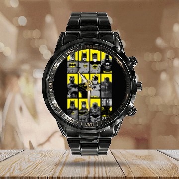 Discover Batman 80 Years Batmen Calendar Steel Band Watch