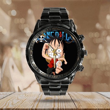 Discover Monkey D.Luffy One Piece Calendar Steel Band Watch