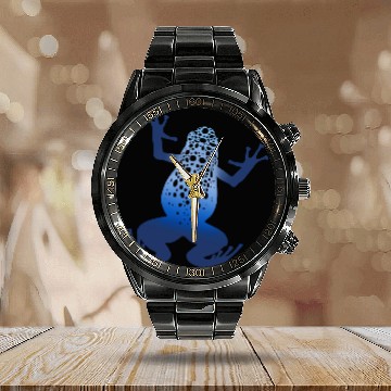 Discover Poison Dart Frog Calendar Steel Band Watch