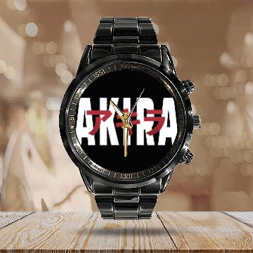 Discover Akira Japanese Text Calendar Steel Band Watch