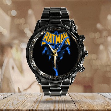 Discover Batman Vintage Run Calendar Steel Band Watch