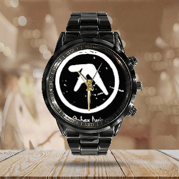 Discover Aphex Twin Logo Calendar Steel Band Watch