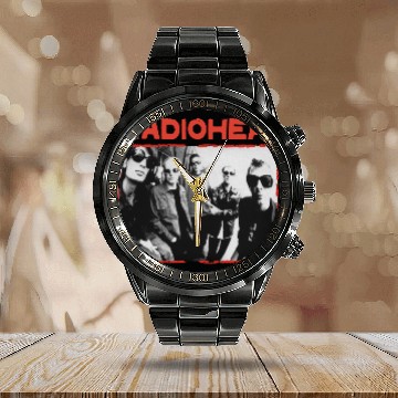 Discover Radiohead Vintage Calendar Steel Band Watch