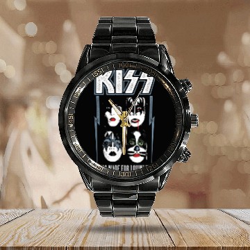 Discover Kiss Rock Band Calendar Steel Band Watch