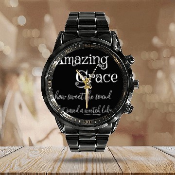 Discover Amazing Grace Calendar Steel Band Watch