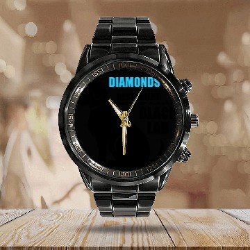 Discover Black Lab Calendar Steel Band Watch