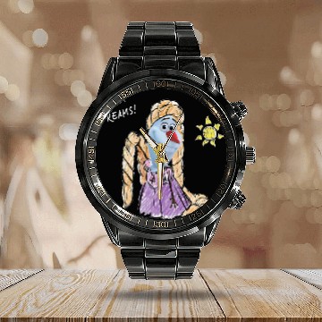 Discover Disney Olaf Presents Tangled Rapunzel We Got Dreams Calendar Steel Band Watch Calendar Steel Band Watch