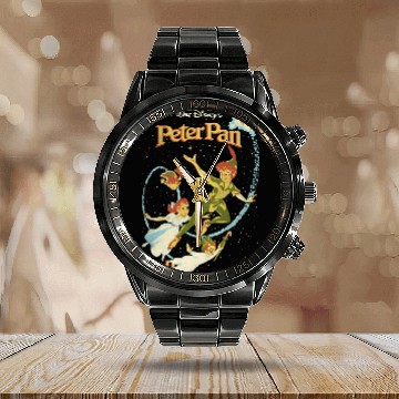 Discover Disney Peter Pan Darling Flight Vintagess Graphic Calendar Steel Band Watch Calendar Steel Band Watch 3D Calendar Steel Band Watch