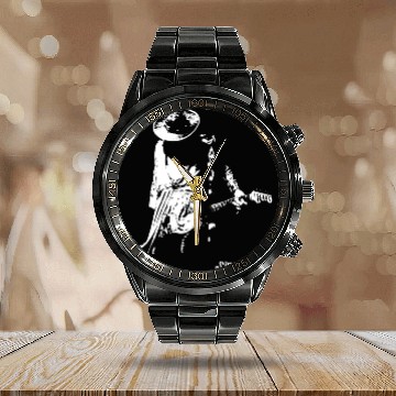 Discover Stevie Ray Vaughan  - Calendar Steel Band Watch