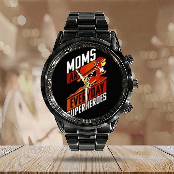 Discover Disney Pixar Incredibles 2 Moms Are Everyday Sup Baseball Tees Calendar Steel Band Watch