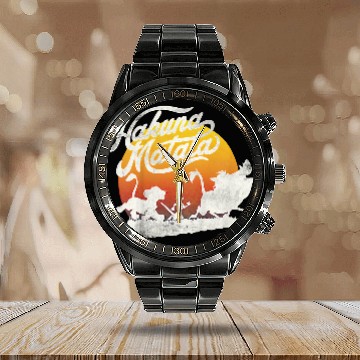Discover Disneyss The Lion King Hakuna Matata Sunset March Calendar Steel Band Watch