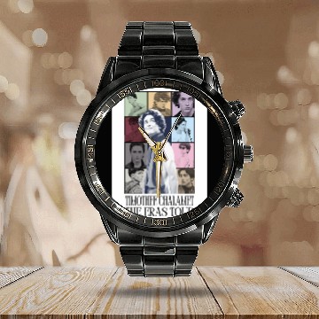 Discover Timothee Chalamet Eras Tour 3D Calendar Steel Band Watch