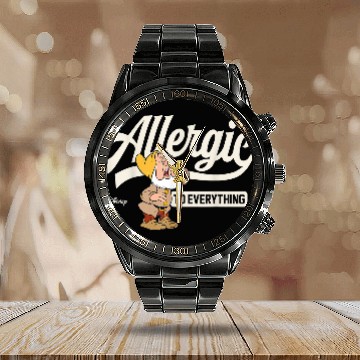 Discover Disneyss Princess Snow White Allergic To Everything Baseball Tees Calendar Steel Band Watch