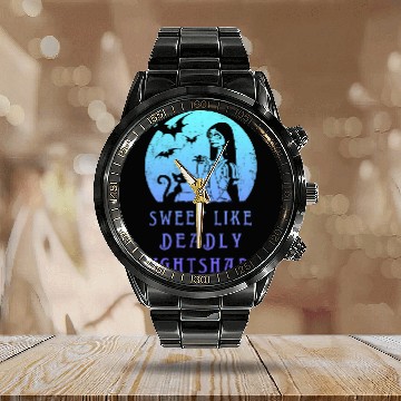 Discover disney nightmare bee christmas sally sweet Baseball Jerseys Calendar Steel Band Watch