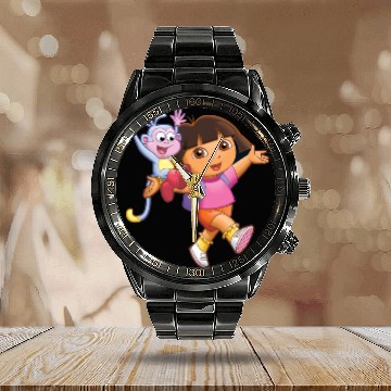 Discover Dora The Explorer Calendar Steel Band Watch