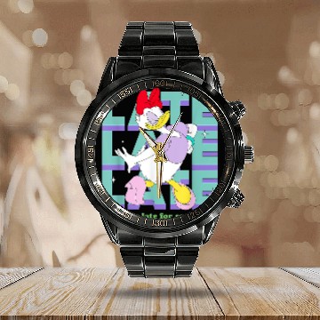Discover Disneyss Daisy Duck Probably Late For Something Funny Calendar Steel Band Watch