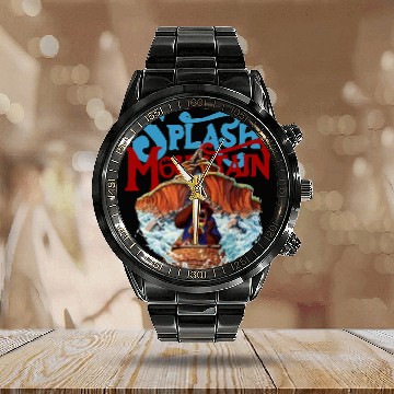 Discover Splash Mountain Vintage Calendar Steel Band Watch, disney mountains, Disney Park Calendar Steel Band Watch