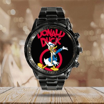 Discover Disney - Donald Duck Calendar Steel Band Watch