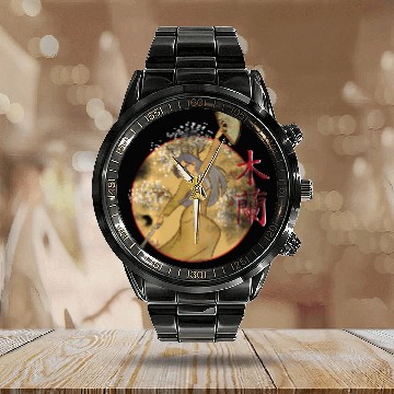 Discover Disney Mulan Sword And Fan Portrait Baseball Tees Calendar Steel Band Watch