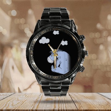 Discover Disney Winnie The Pooh Eeyore In The Clouds Calendar Steel Band Watch