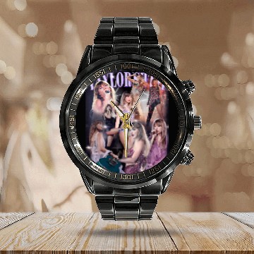 Discover Eras Tour Calendar Steel Band Watch, Baseball Tees
