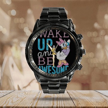 Discover Disney Daisy Duck Be Awesome Calendar Steel Band Watch