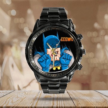 Discover Eeeww What's that ? Batman The Batman , Superhero , Marvel Disney Calendar Steel Band Watch