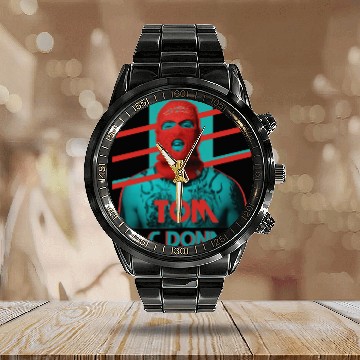 Discover Tom Macdonald Calendar Steel Band Watch.