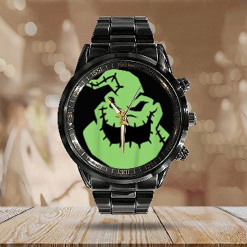 Discover Disneyss The Nightmare Before Christmas Oogie Boogie Big Faces Calendar Steel Band Watch