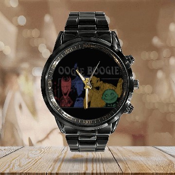 Discover Disneys nightmare bee christmas oogie boogie co pullover Calendar Steel Band Watch