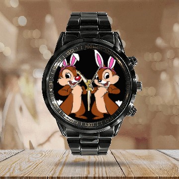 Discover Amazon Essentials Disney Chip 'n' Dale Spring Ea Calendar Steel Band Watch