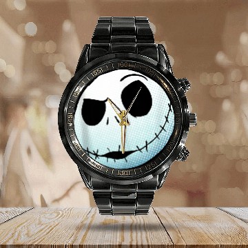 Discover Disneyss Nightmare Before Christmas Jack Skellington Calendar Steel Band Watch
