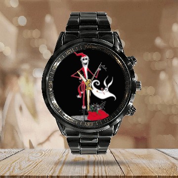 Discover Disneyss Nightmare Before Christmas Holiday Jack Zero Zip Calendar Steel Band Watch