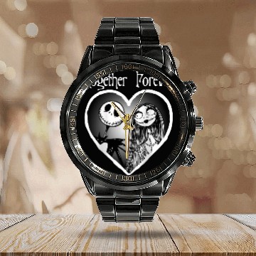 Discover Disneyss Nightmare Before Christmas Drip Heart Calendar Steel Band Watch